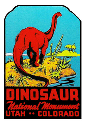 (image for) Colorado (4) Dinosaur National Monument Vintage Vacation Sticker